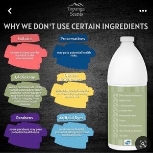 Lot of 3 topanga detergent bottles